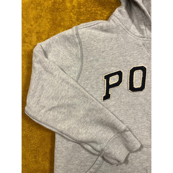 Polo Ralph Lauren Kids Gray Hoodie L 14 16 Pullover Spell Out Logo - Picture 4 of 13
